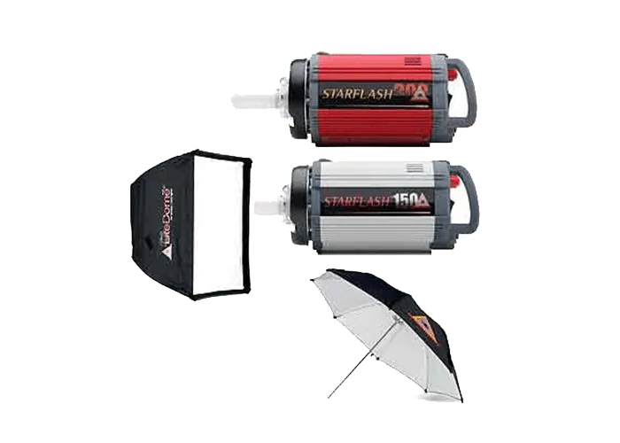 کیت فلاش چتری استودیویی 300 ژول فتوفلکس دو شاخه ساده PhotoFlex — تصویر 1