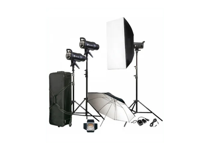 کیت فلاش چتری استودیویی 200 ژول S&S TC-200 — تصویر 1