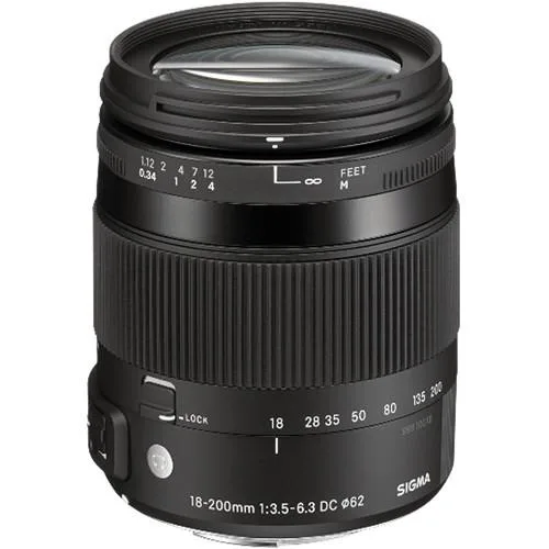 لنز سیگما Sigma 18-200mm F3.5-6.3 DC Macro OS HSM | C for Nikon