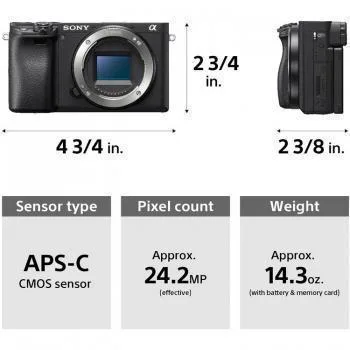 ابعاد و مشخصات سونی Alpha a6400