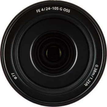 نمای روبرو لنز سونی مدل Sony 24-105 f/4 G oss