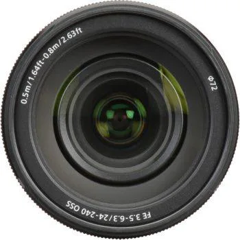 نمای روبرو لنز سونی مدل Sony FE 24-240 f/3.5-6.3