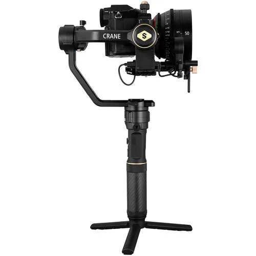 تصویر از نمای جانبی گیمبال دوربین ژیون کرین 2 اس کمبو Zhiyun-Tech CRANE 2S Combo Kit به صورت ایستاده