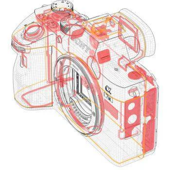 ساختار دوربین سونی a7 III با لنز 70-28
