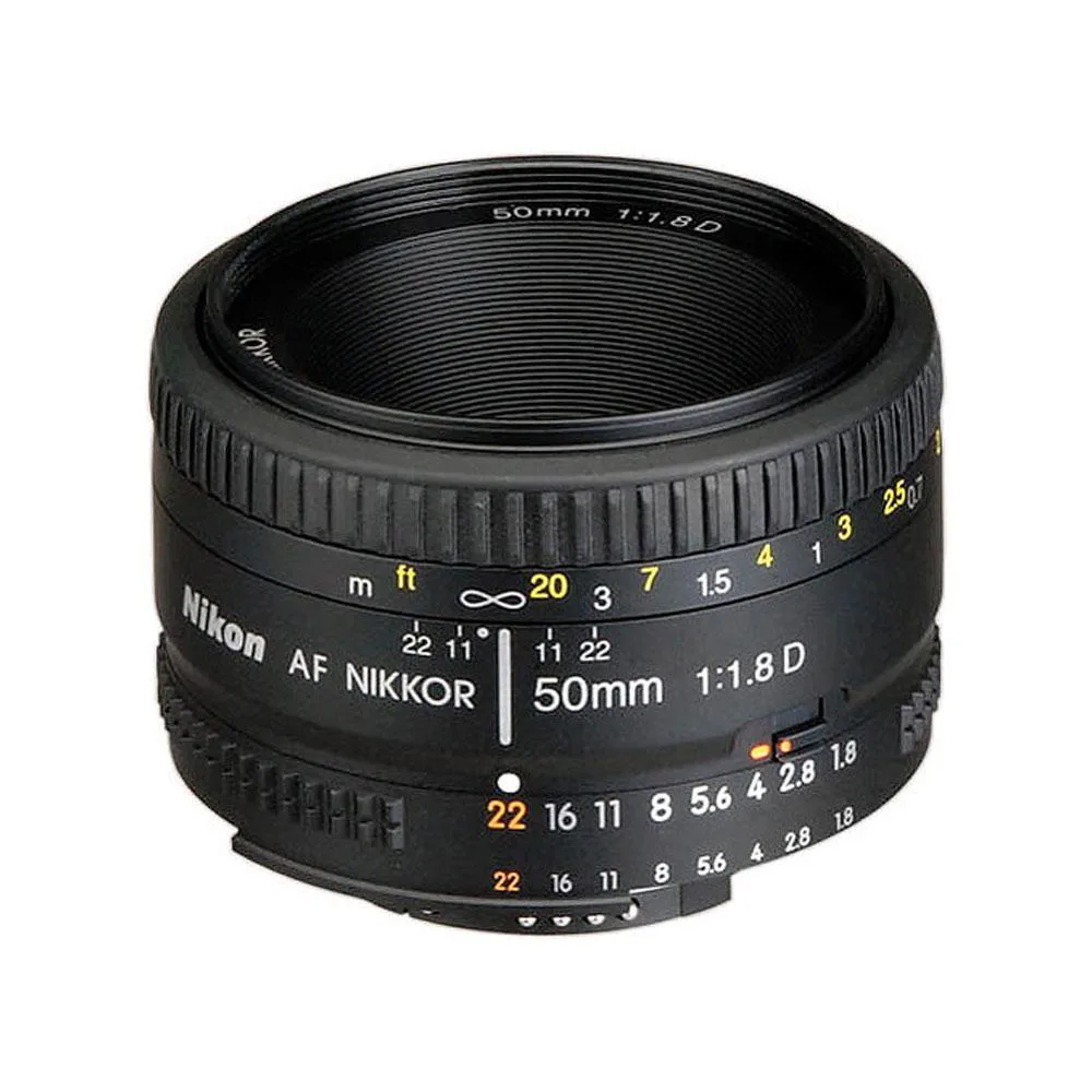 لنز نیکون Nikon AF NIKKOR 50mm f/1.8D Lens (دست دوم)