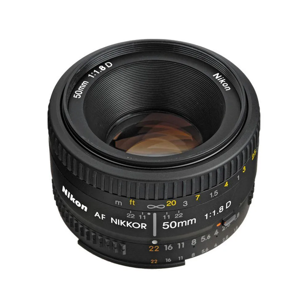لنز نیکون Nikon AF NIKKOR 50mm f/1.8D Lens (دست دوم)