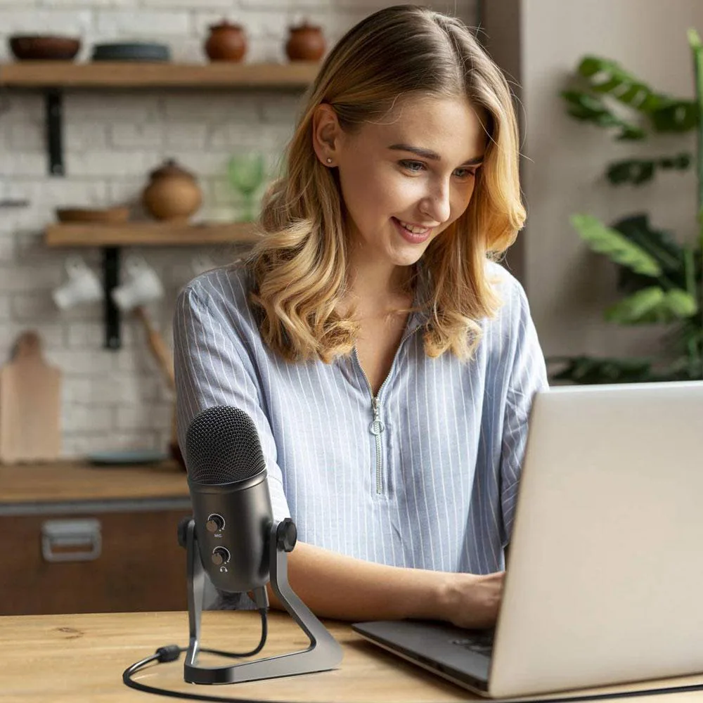 میکروفن فای فاین USB Microphone K678 — تصویر 4