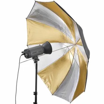 چتر داخل طلایی و نقره ای photography gold and silver