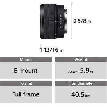لنز سونی Sony FE 28-60mm f/4-5.6 Lens