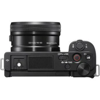 نمای بالایی دوربین عکاسی بدون آینه سونی Sony ZV-E10 with 16-50mm Lens