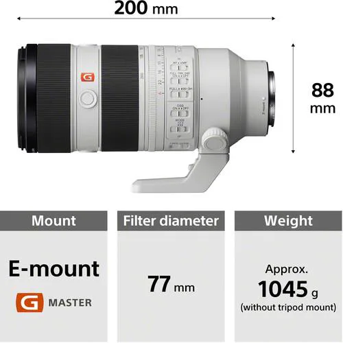 لنز Sony FE 70-200mm f/2.8