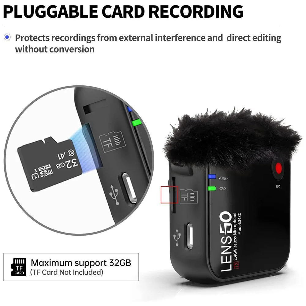 میکروفن بی سیم لنزگو LENSGO 348C V2 — تصویر 1
