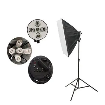 کیت تک شاخه نور ثابت 5 لامپ Continuous Lighting Kit 5 Lamps