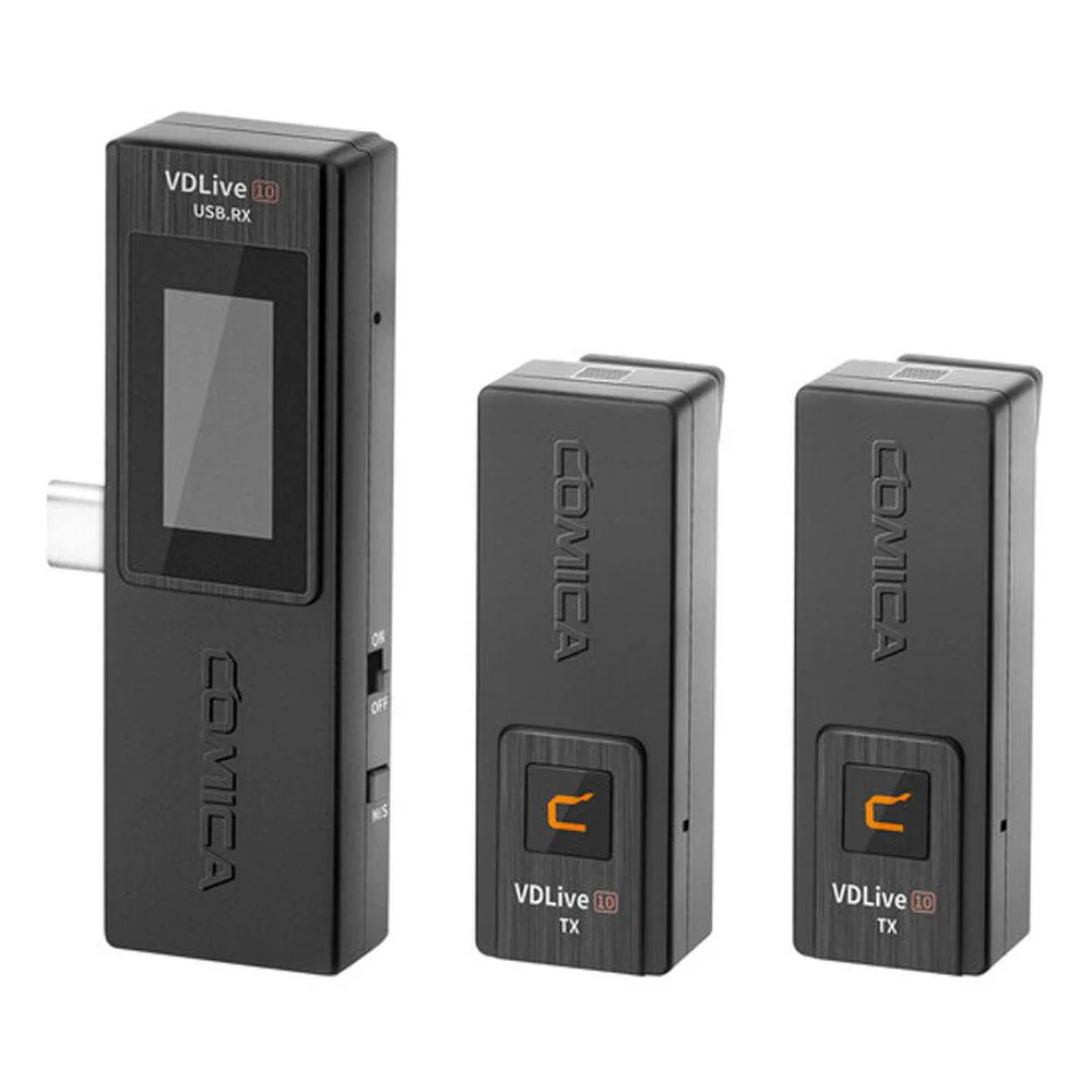ست میکروفن بی سیم کامیکا Comica Audio VDLive10 USB — تصویر 4