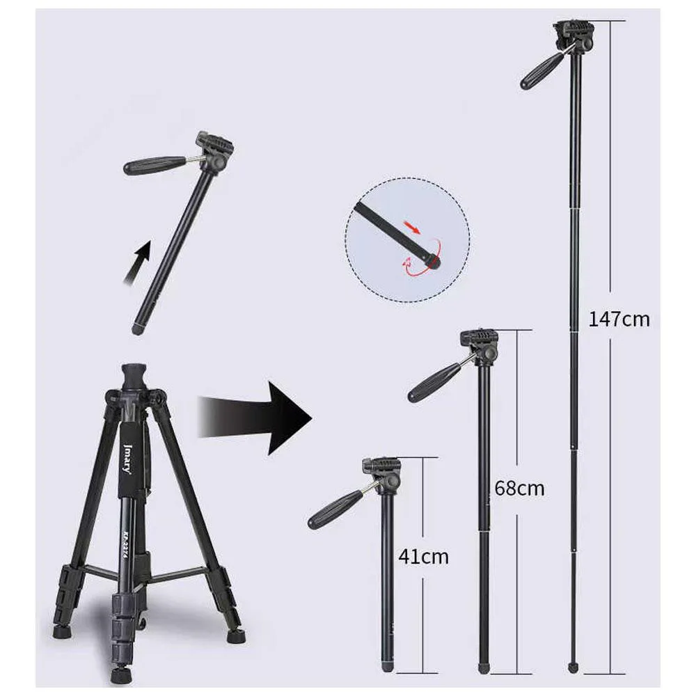 سه پایه دوربین جیماری  Jmary KP2274 Tripod — تصویر 4