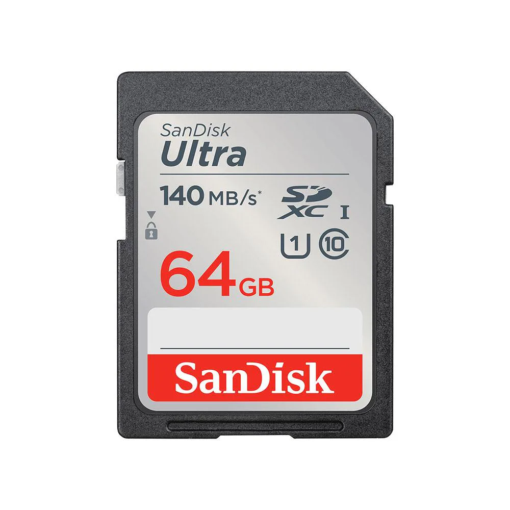 کارت حافظه اس دی سندیسک SD Sandisk 64GB 140mb/s Ultra