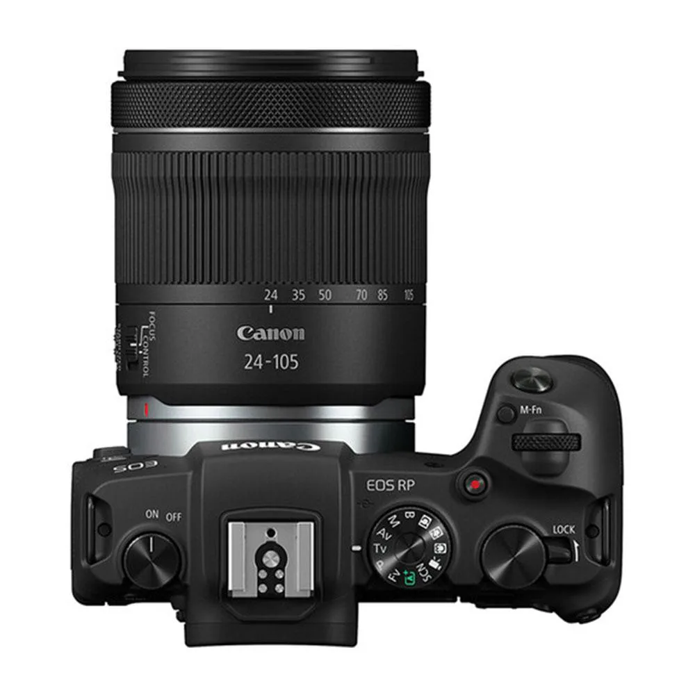 نمای بالایی دوربین بدون آینه کانن Canon EOS RP with 24-105mm