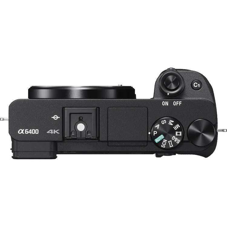 نمای بالا دوربین بدون آینه سونی Alpha a6400