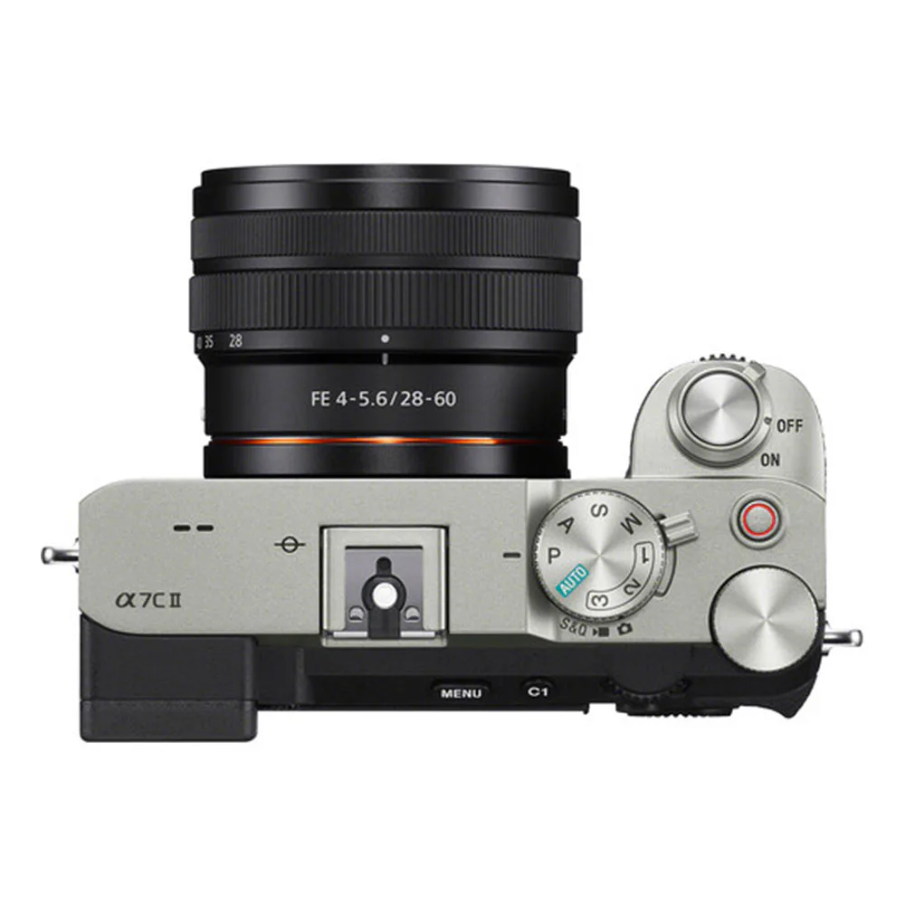 دوربین عکاسی بدون آینه سونی Sony a7C II Mirrorless with 28-60mm Lens نقره ای — تصویر 2