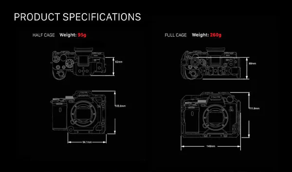کیج دوربین سونی Tilta Half Camera Cage for Sony a7S III