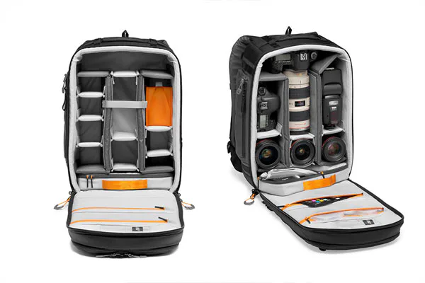 کیف کوله پشتی لوپرو LowePro Pro Trekker BP 350 AW II و ظرفیت داخلی