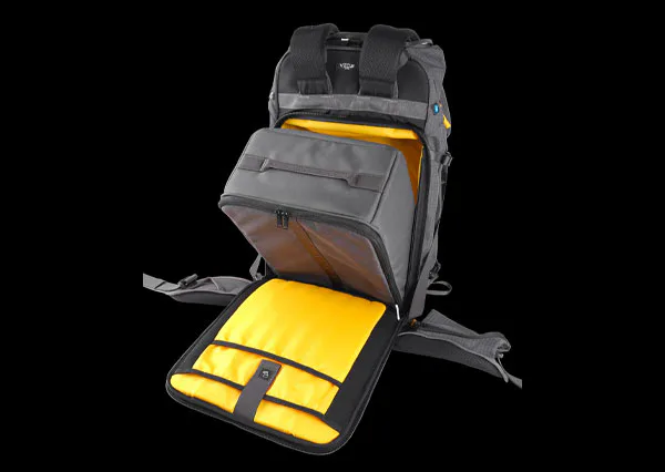 کیف کوله پشتی ونگارد مدل Vanguard VEO ACTIVE 42M GY و نمای باز شده