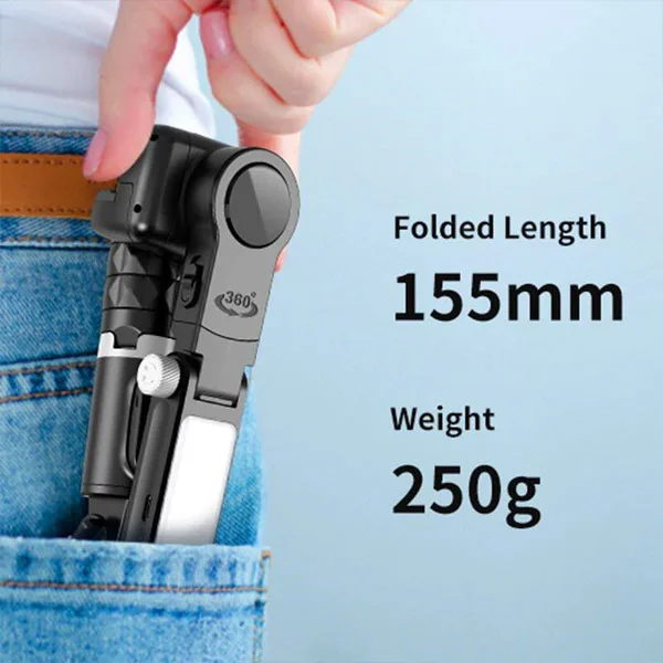 گیمبال موبایل کیو 18 Q18 Gimbal Stabilizer for Smartphone و ابعاد و وزن مناسب