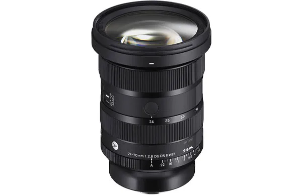 لنز سیگما Sigma 24-70mm f/2.8 DG DN II Art Lens Sony E و نمای جانبی
