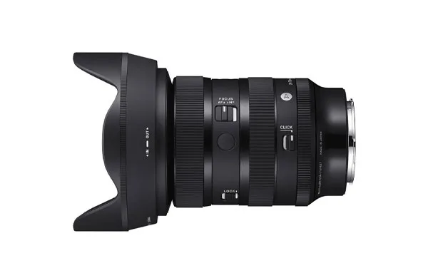 لنز سیگما Sigma 24-70mm f/2.8 DG DN II Art Lens Sony E و نمای جانبی