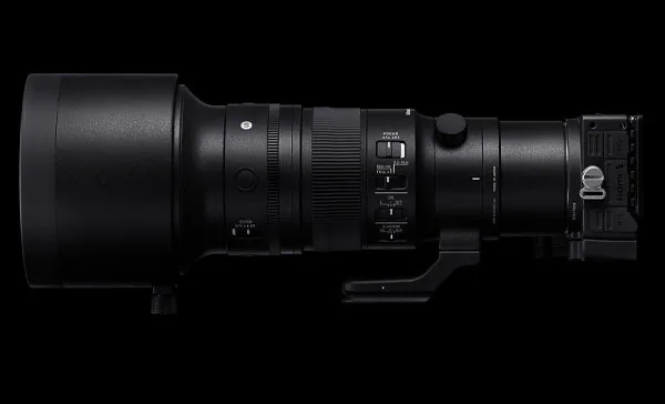 لنز سیگما Sigma 500mm f/5.6 DG DN OS Sports Lens (Sony E) از نمای جانبی