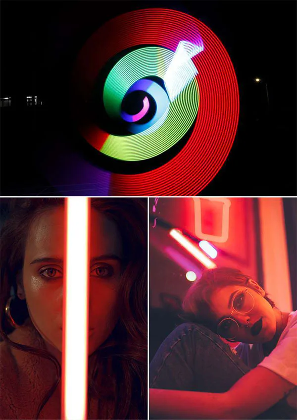 نور باتومی نایس فوتو NiceFoto TC-210RGB.W LED Light و نورپردازی روی سوژه