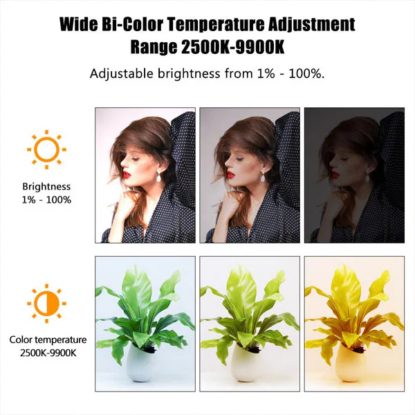 نور باتومی نایس فوتو NiceFoto TC-210RGB.W LED Light و نورپردازی و دمای رنگ