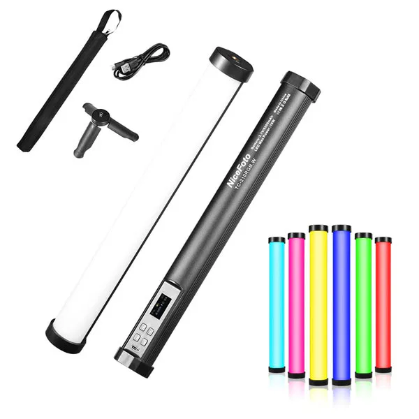 نور باتومی نایس فوتو NiceFoto TC-210RGB.W LED Light و نورپردازی چند رنگ