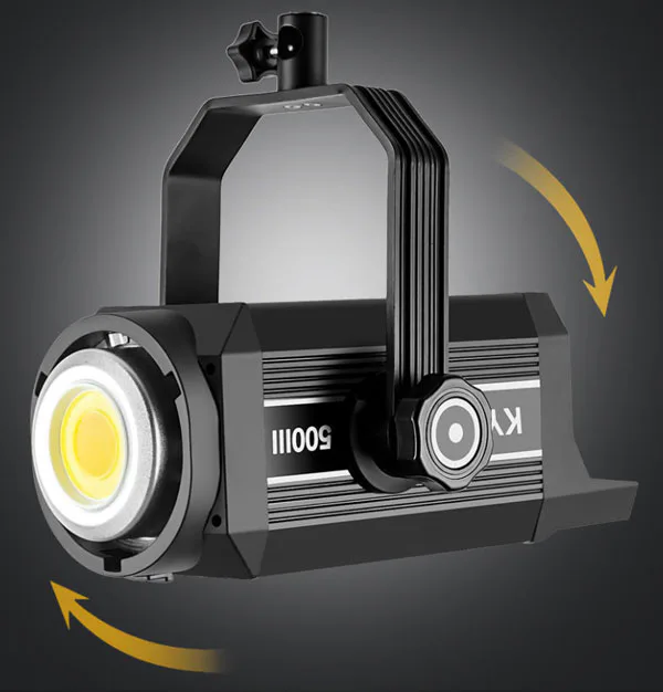 ویدیو لایت KY-BK500III Video Light نمای جانبی