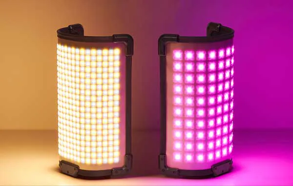 نور ثابت ال ای دی گودکس Godox FH50R RGB LED Light Panel و نمای جانبی و نورپردازی