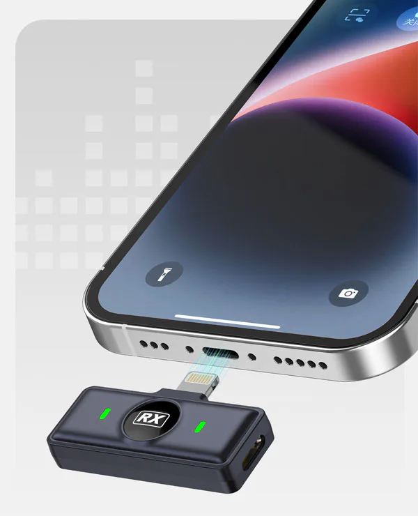 میکروفون بی سیم آراروکس Ararox Q8 Type-C Wireless Microphone و اتصال به موبایل