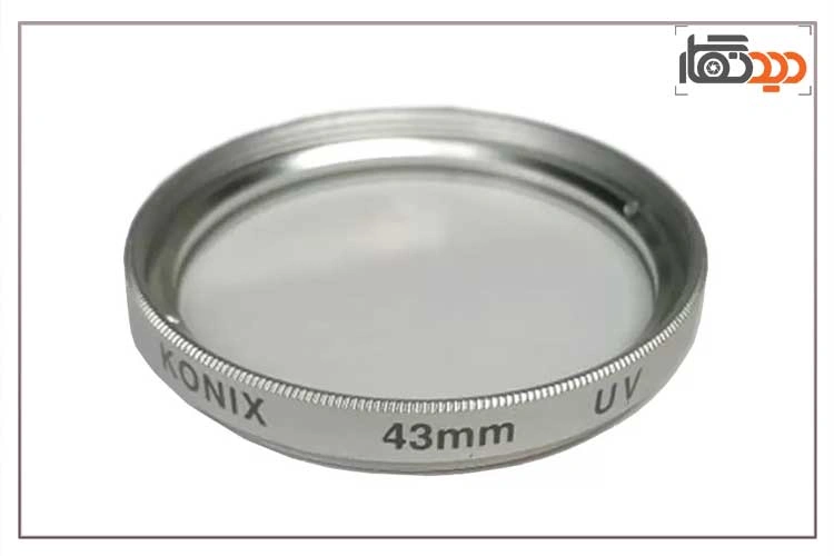 فیلتر لنز یو وی 43 میلیمتر کونيکس Konix UV 43mm Filter و نمای جانبی
