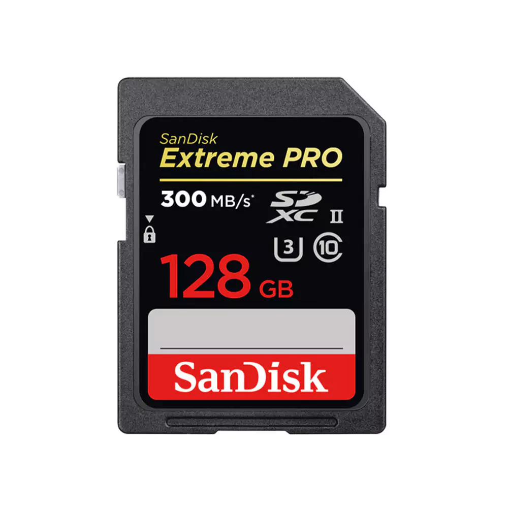 کارت حافظه سن دیسک SanDisk 128GB Extreme PRO UHS-II SDXC 300MB/S 2000X