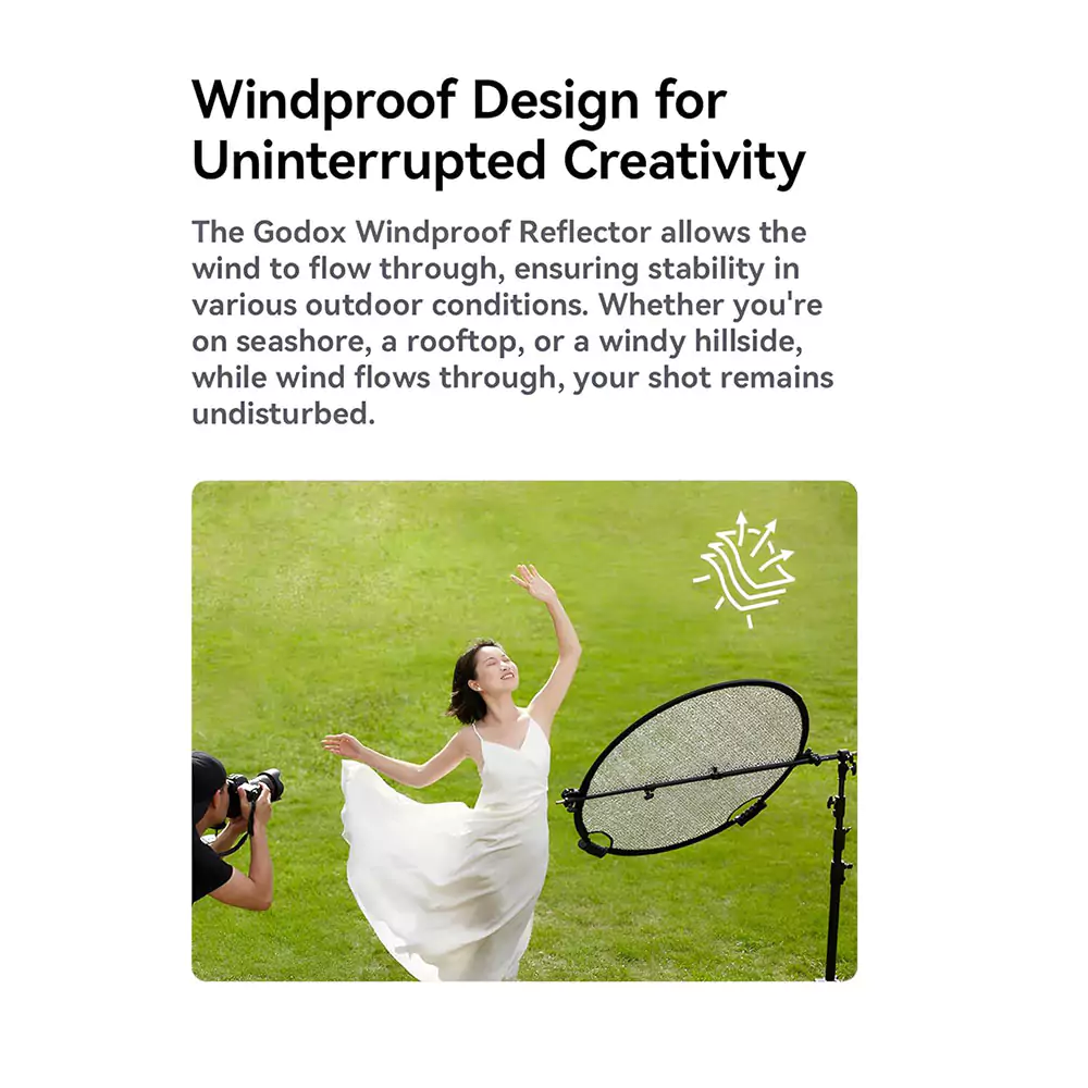 رفلکتور گودکس Godox W-RFT-130 WIND-PROOF Reflector — تصویر 6