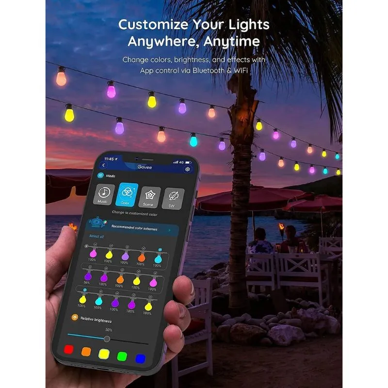 ریسه هوشمند 15 متری گووی Govee H7020 RGBIC Smart String Lights