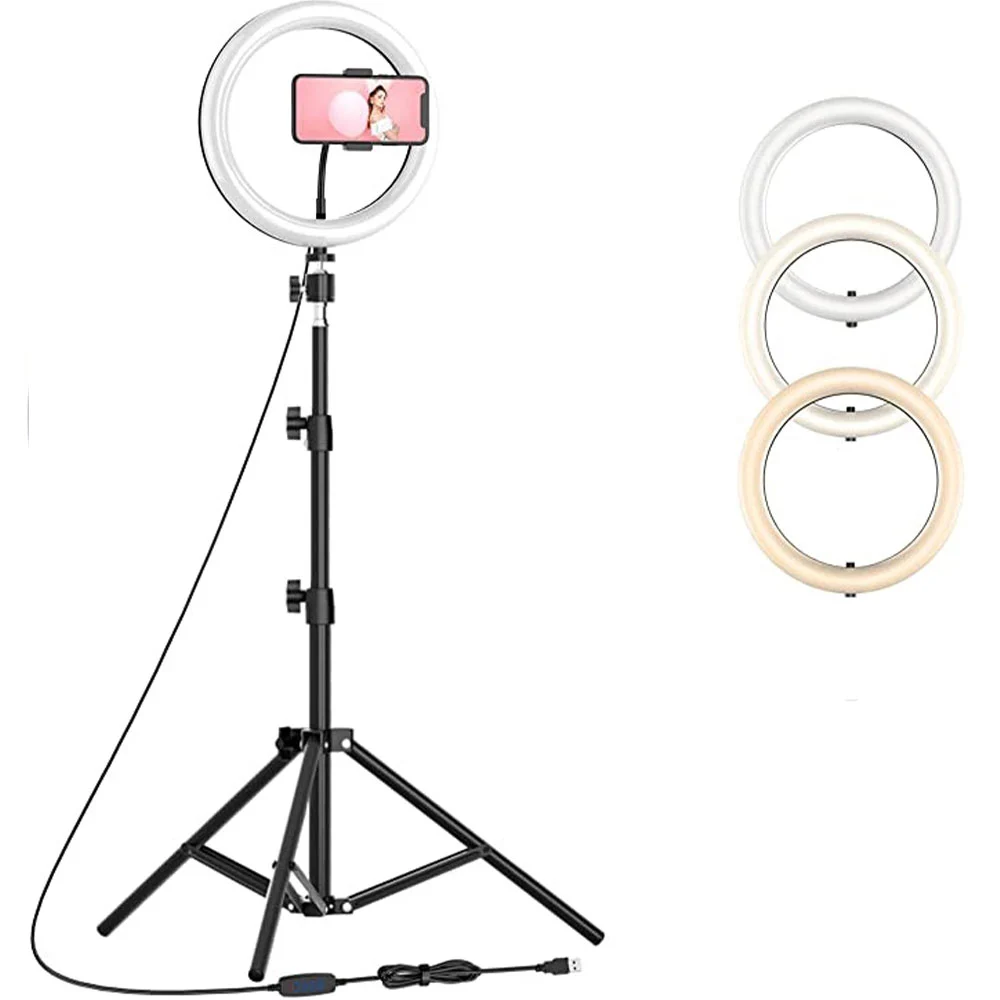 رینگ لایت 26 سانتی متر 10 وات HX-260 Ring Light + پایه