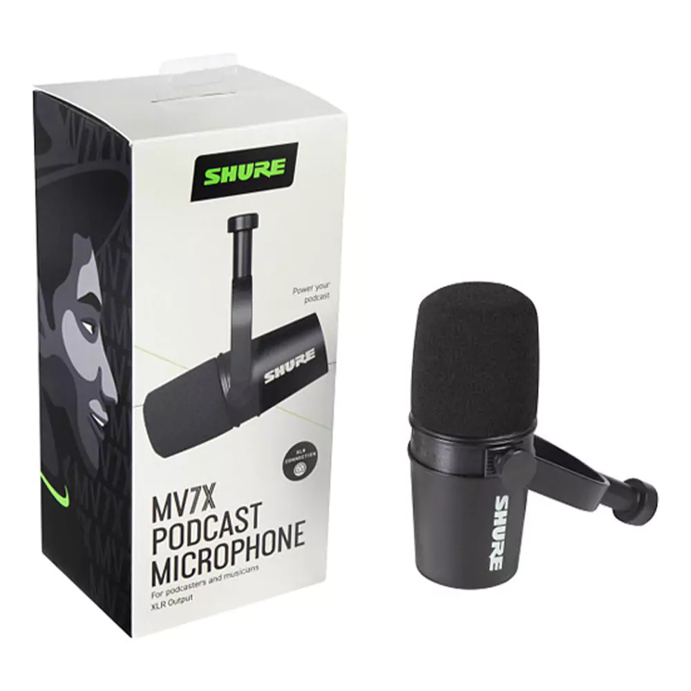 میکروفون استودیویی Shure MV7X Podcast XLR Microphone — تصویر 7