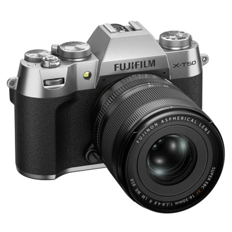 دوربین عکاسی بدون آینه فوجی فیلم Fujifilm X-T50 Mirrorless Camera with 16-50mm f/2.8-4.8 Lens Silver