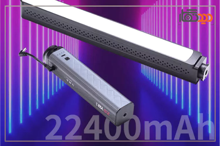 نور باتومی زد اس وای بی ZSYB YB100R و باتری 22400 میلی آمپری