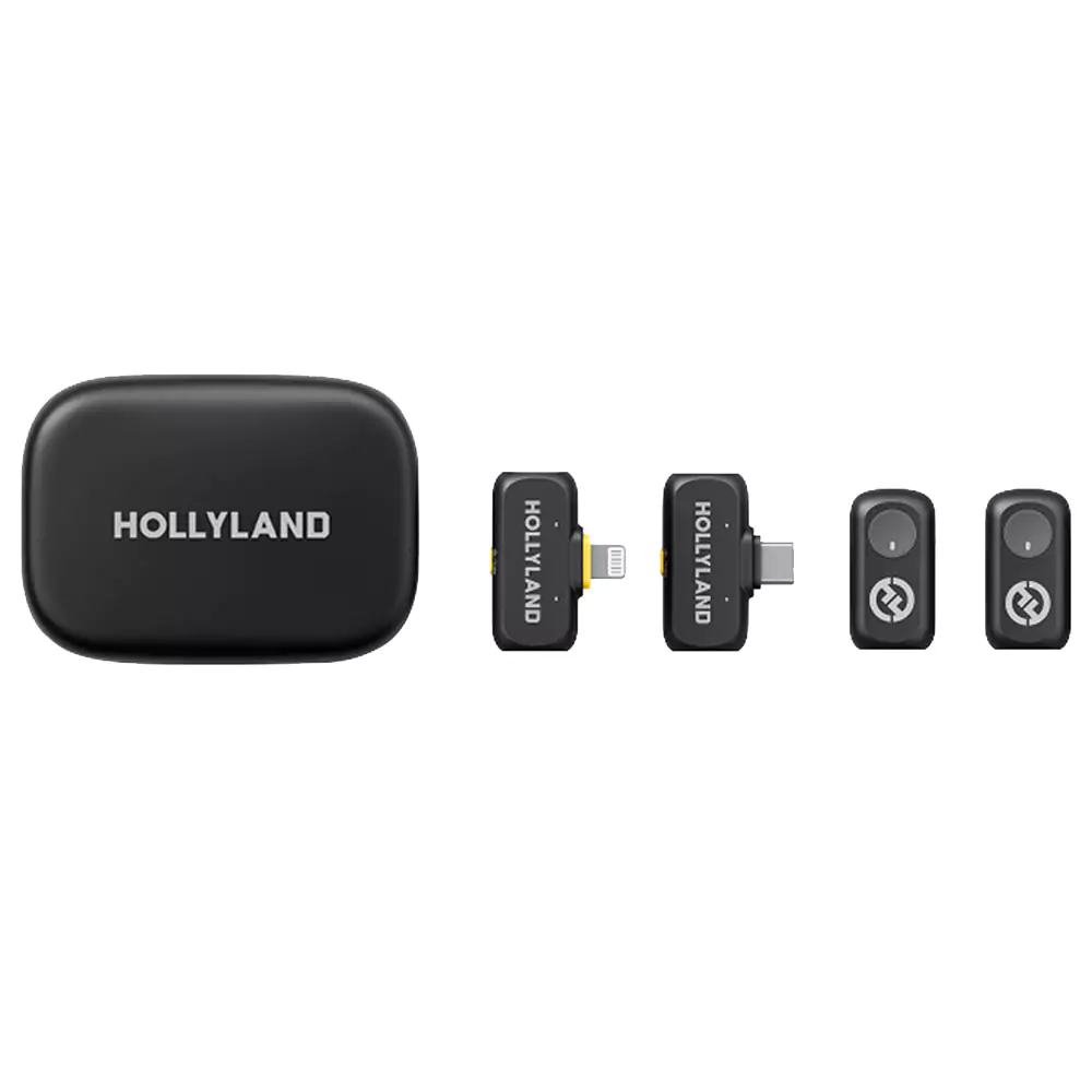 میکروفون یقه ای بی سیم هالی لند Hollyland LARK A1 Combo 2-People Wireless Microphone