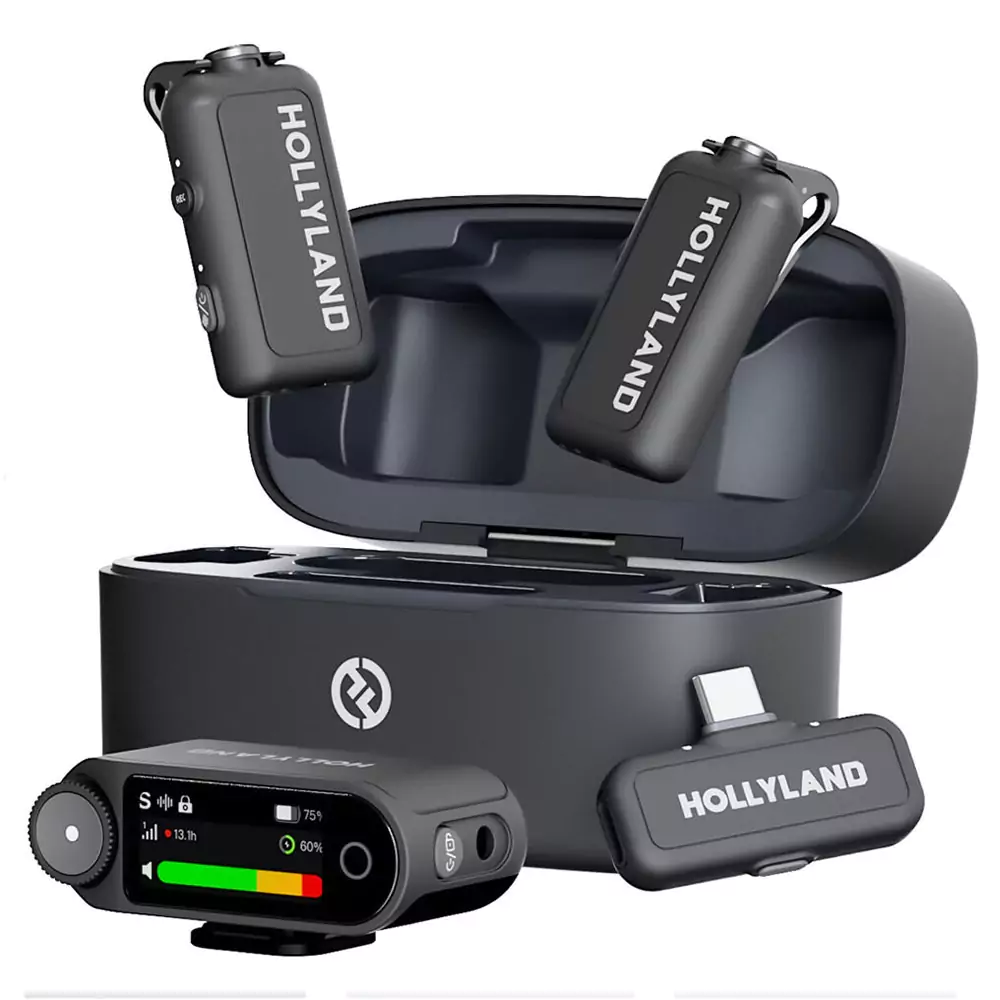 میکروفون یقه ای بی سیم هالی لند Hollyland LARK MAX 2 Combo 2-People Wireless Microphone