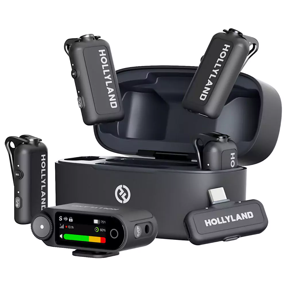 میکروفون یقه ای بی سیم هالی لند Hollyland LARK MAX 2 Combo 4-People Wireless Microphone