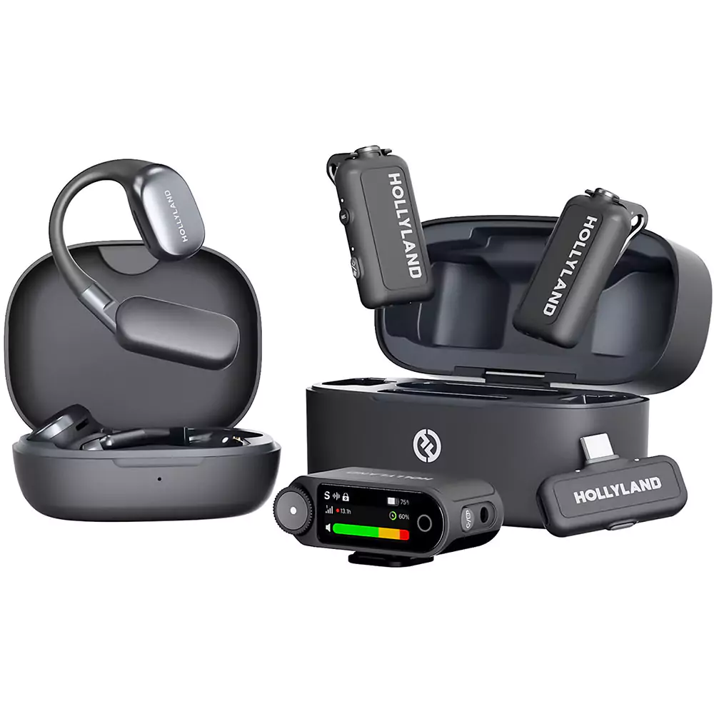 میکروفون یقه ای بی سیم هالی لند Hollyland LARK MAX 2 Ultimate Combo 2-People Wireless Microphone