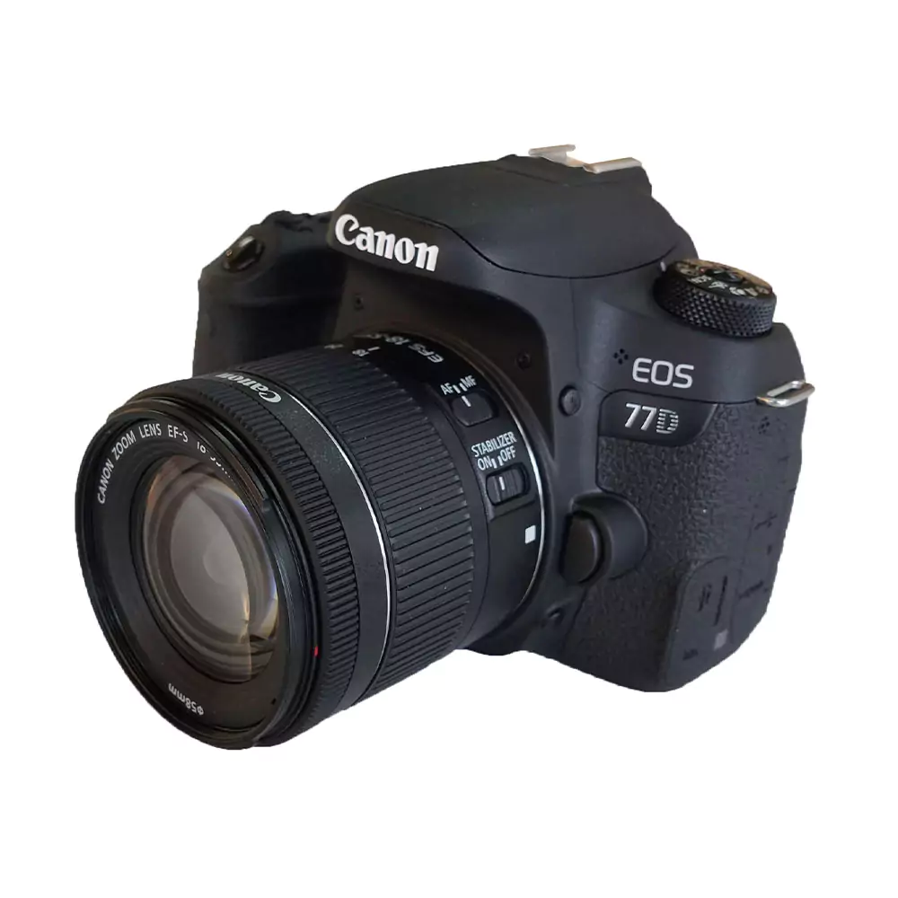 دوربین عکاسی کانن Canon 77D با لنز 135-18 IS STM (دست دوم)