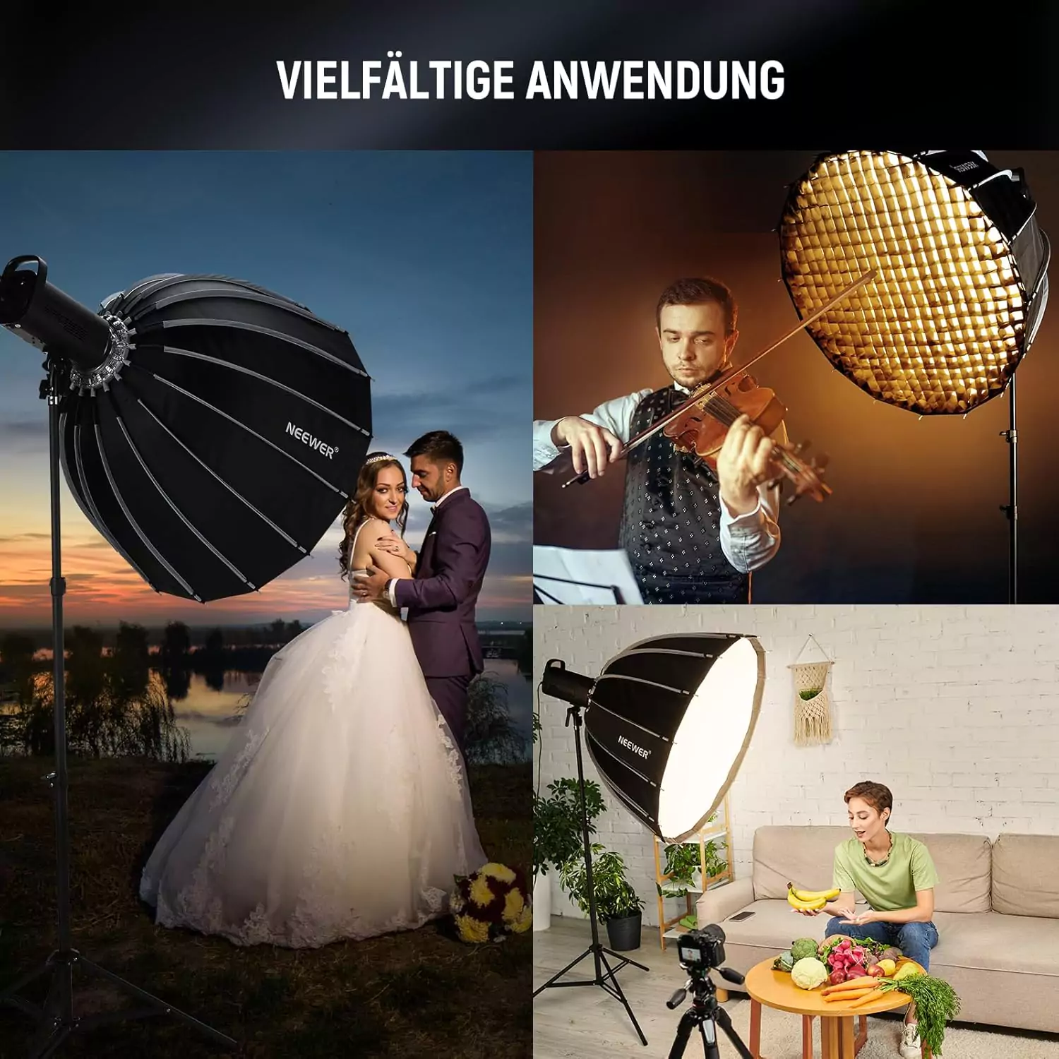 سافت باکس پارابولیک نیور NEEWER NS120P 120CM Parabolic Softbox